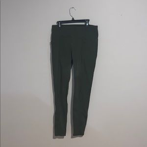 Athleta Dark Green Leggings/Yoga Pants- Medium